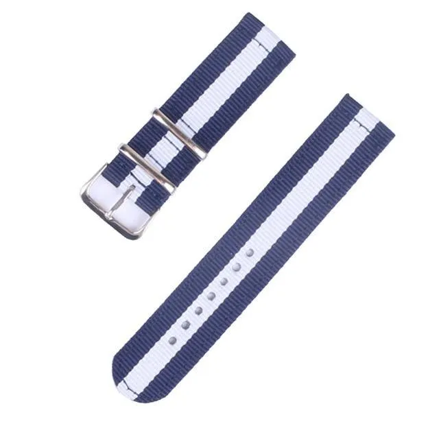 18/20/22mm Nato strap for Samsung Galaxy watch 46mm/42mm/Active 2 band Gear S3 Frontier/watch GT 2/Amazfit Bip bracelet
