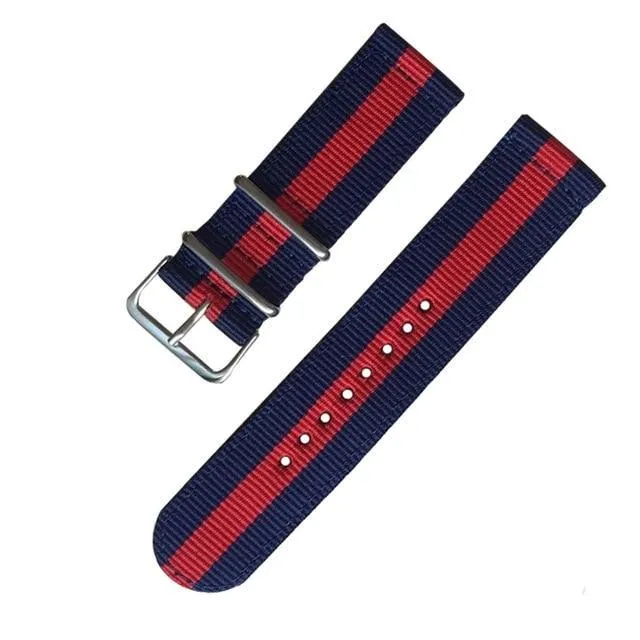 18/20/22mm Nato strap for Samsung Galaxy watch 46mm/42mm/Active 2 band Gear S3 Frontier/watch GT 2/Amazfit Bip bracelet