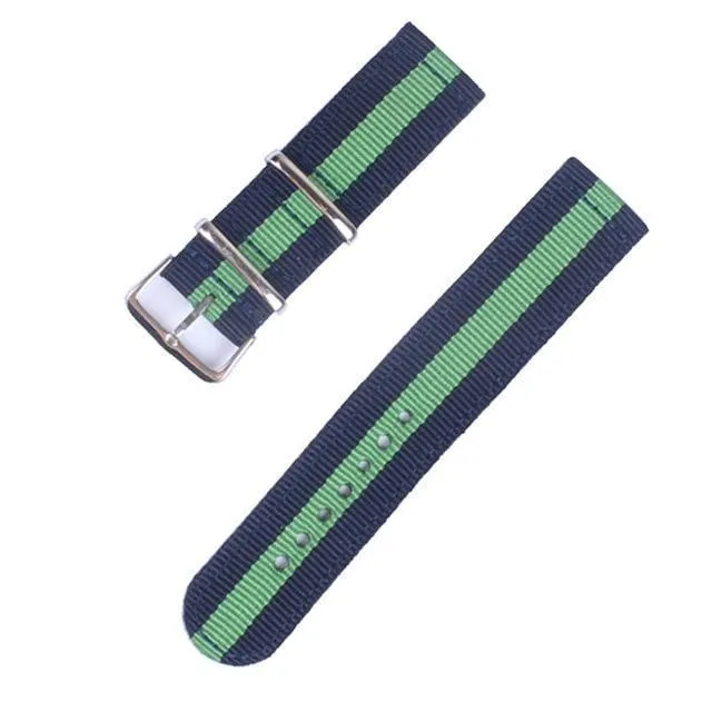 18/20/22mm Nato strap for Samsung Galaxy watch 46mm/42mm/Active 2 band Gear S3 Frontier/watch GT 2/Amazfit Bip bracelet