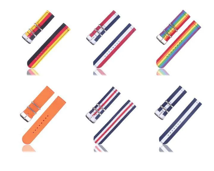 18/20/22mm Nato strap for Samsung Galaxy watch 46mm/42mm/Active 2 band Gear S3 Frontier/watch GT 2/Amazfit Bip bracelet