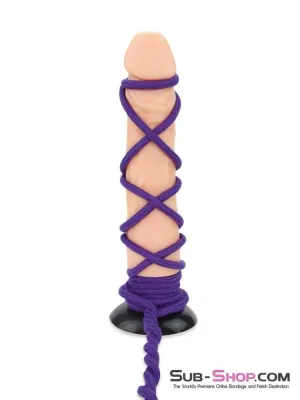 2724M-SIS      Rope Bondage Quickie, Purple Bondage And Fetish Cotton Rope -15 feet