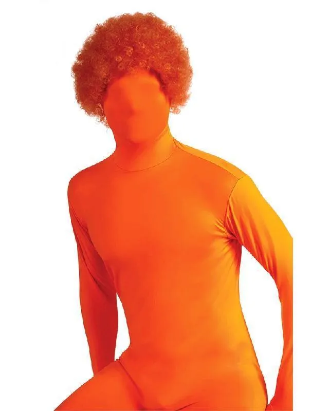 2nd Skin Orange Wig for Adults