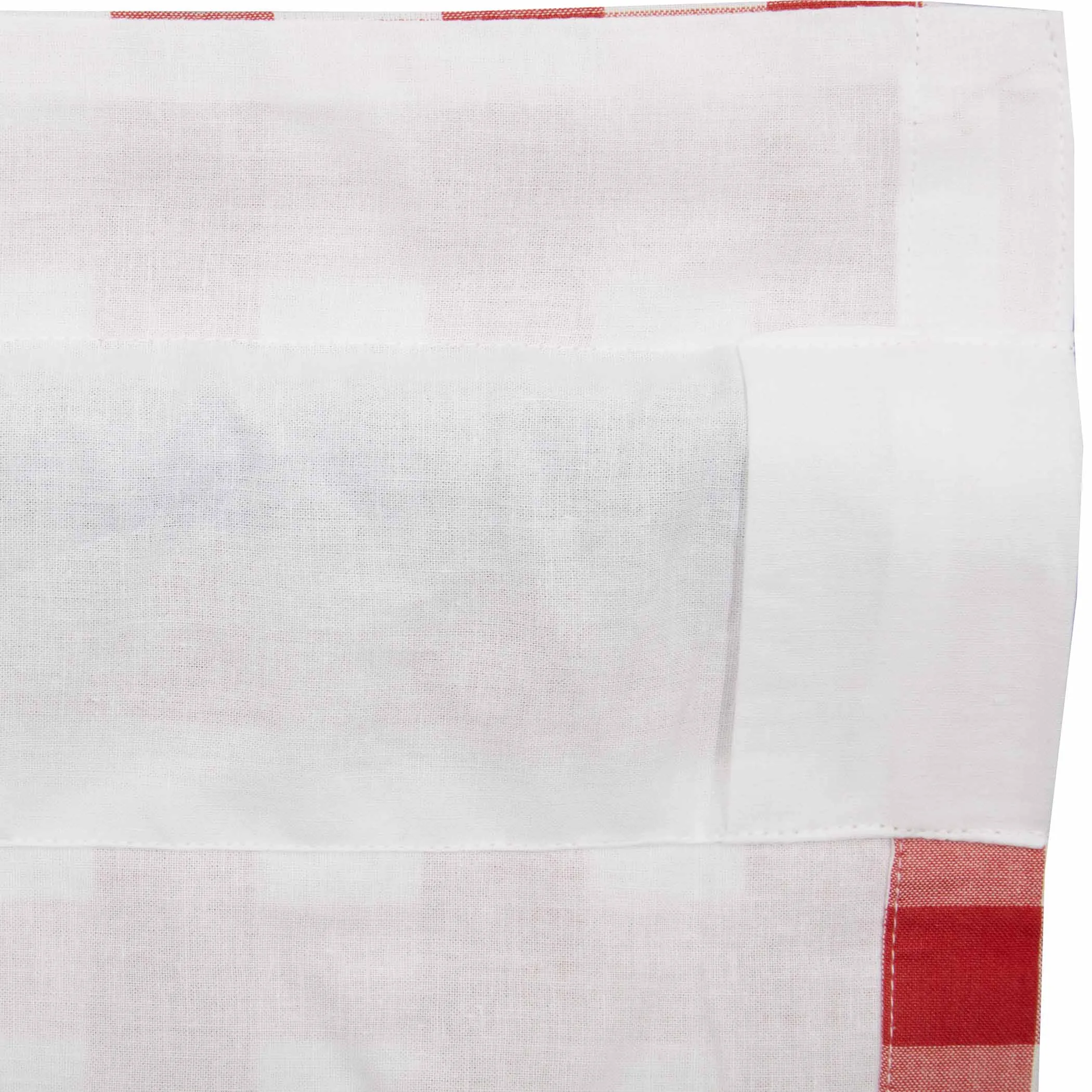 Annie Buffalo Red Check Ruffled Valance 16x72