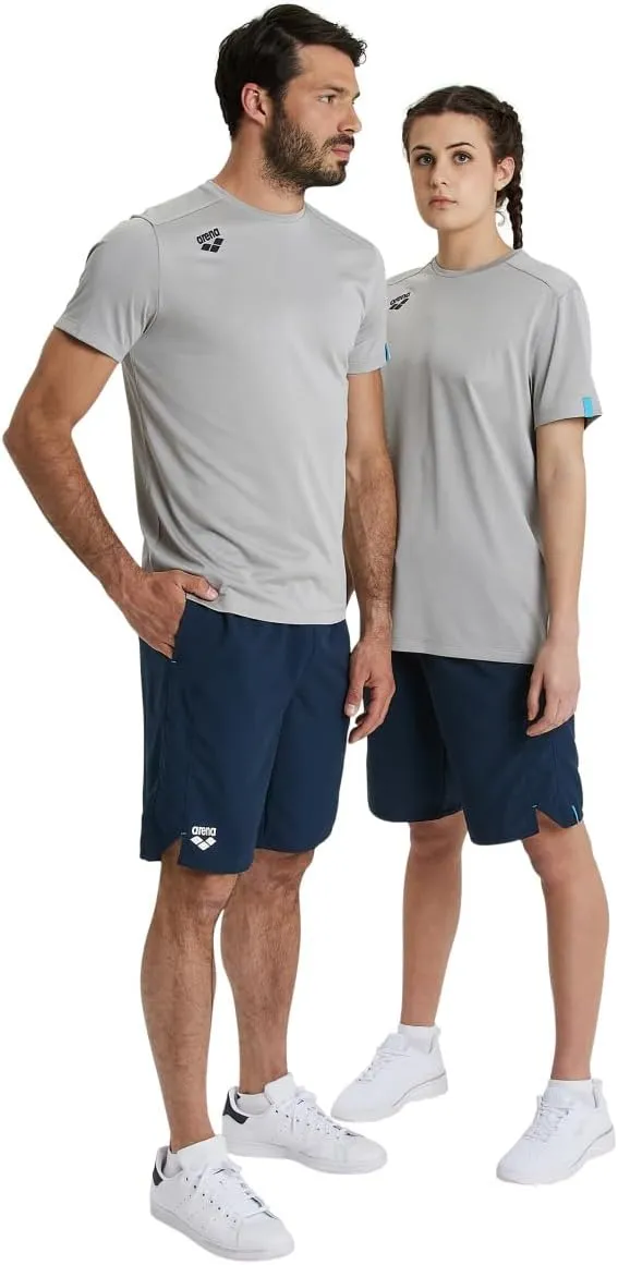 ARENA Team Unisex Solid T-Shirt Short Sleeve Crew Neck Regular Fit Workout Top Men's and Women's Quick Dry Active Tee