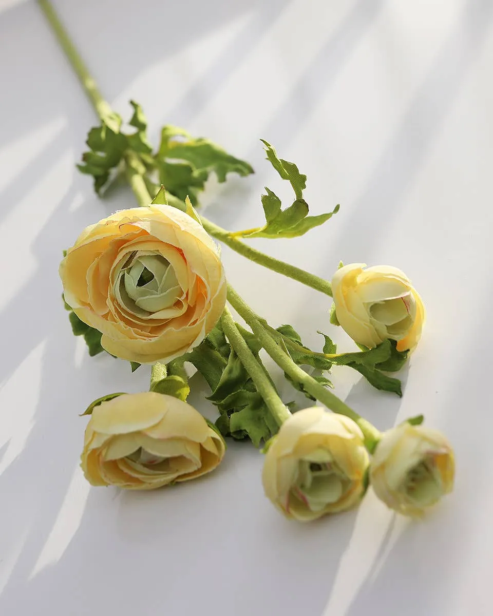 Artificial Yellow Ranunculus 22”