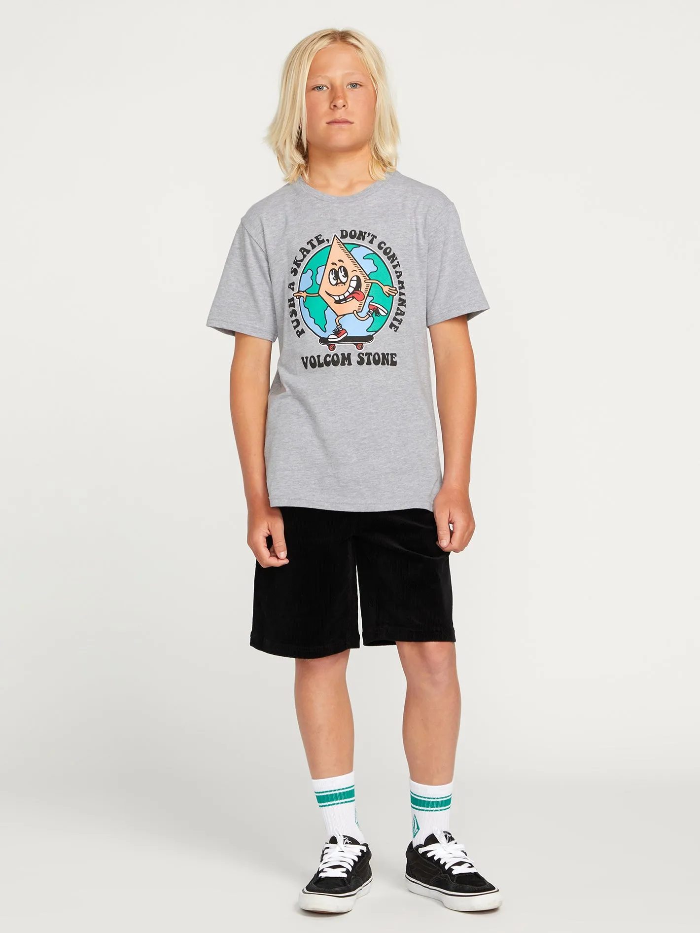 Big Boys Outer Spaced Elastic Waist Shorts - Black Combo