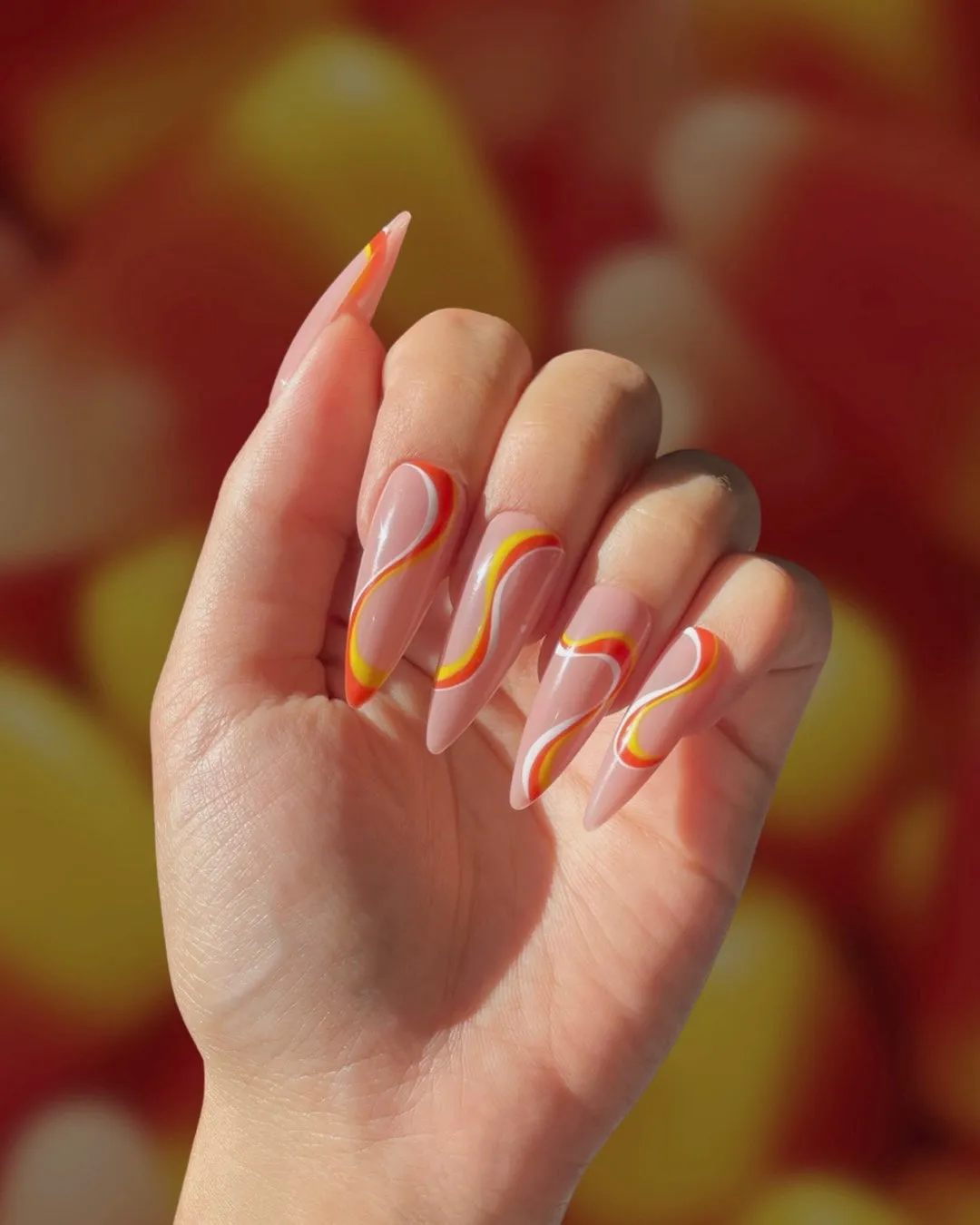 Candy Corn Swirls
