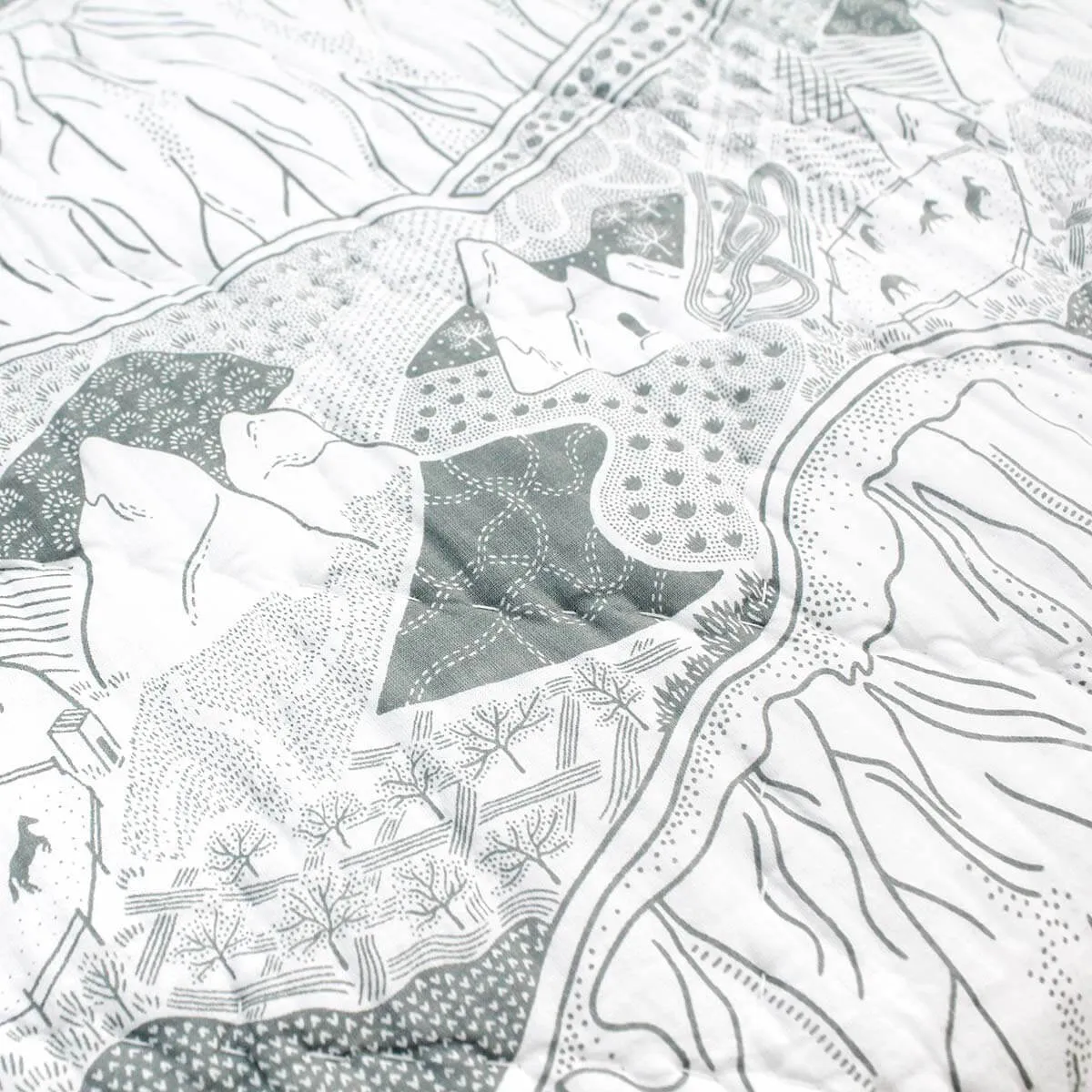 Cave House Baby Quilt