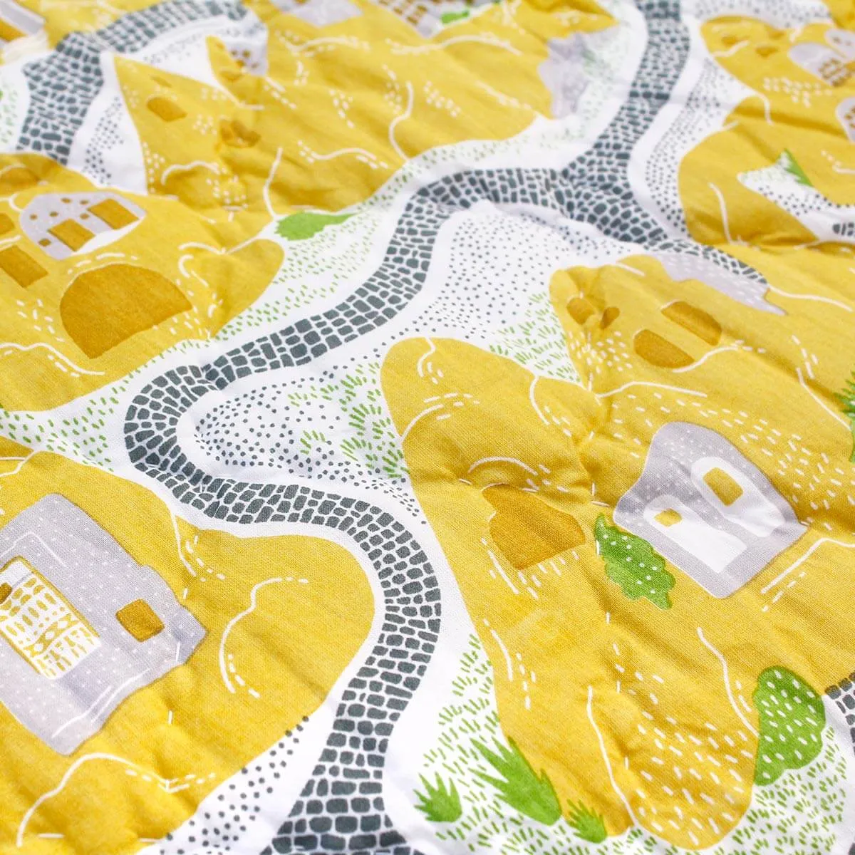 Cave House Baby Quilt