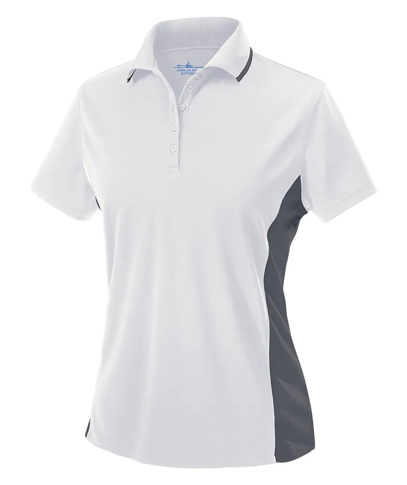 Charles River Women's Color Blocked Wicking Polo