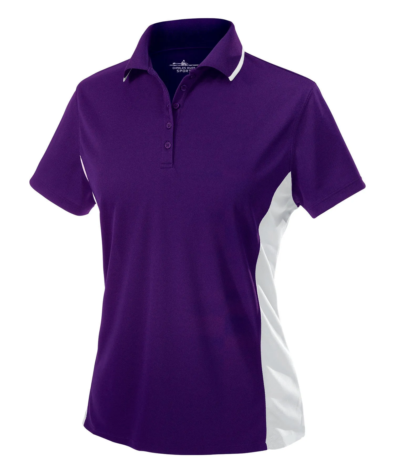 Charles River Women's Color Blocked Wicking Polo