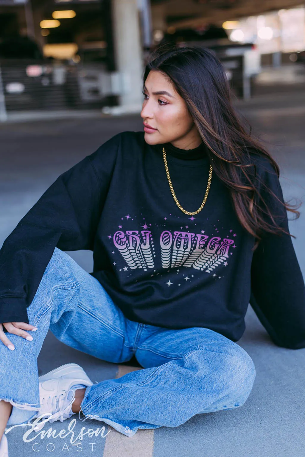Chi O 3D Stardust Sweatshirt