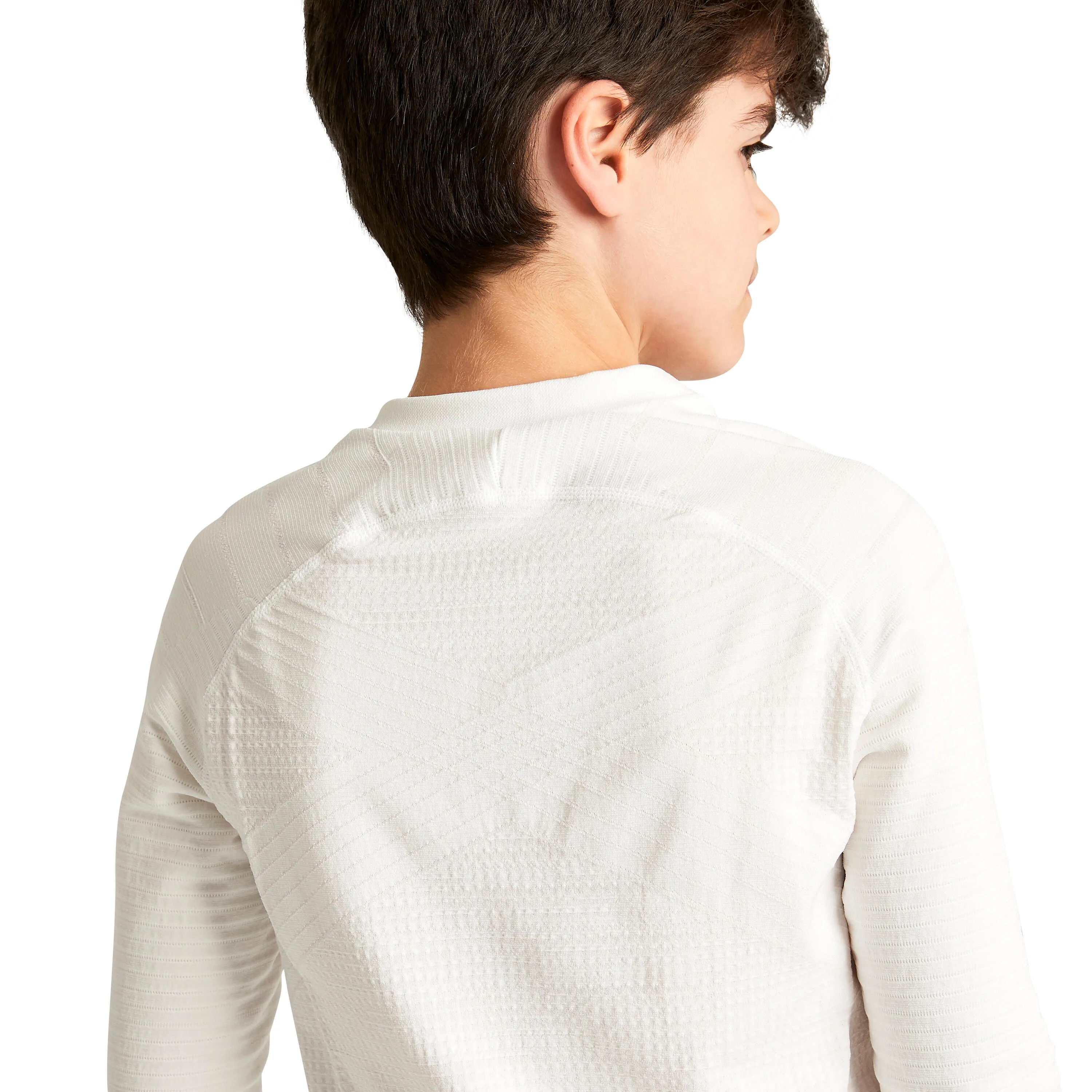 Children's football shirt with long sleeves - Keepdry 500 white KIPSTA, white
