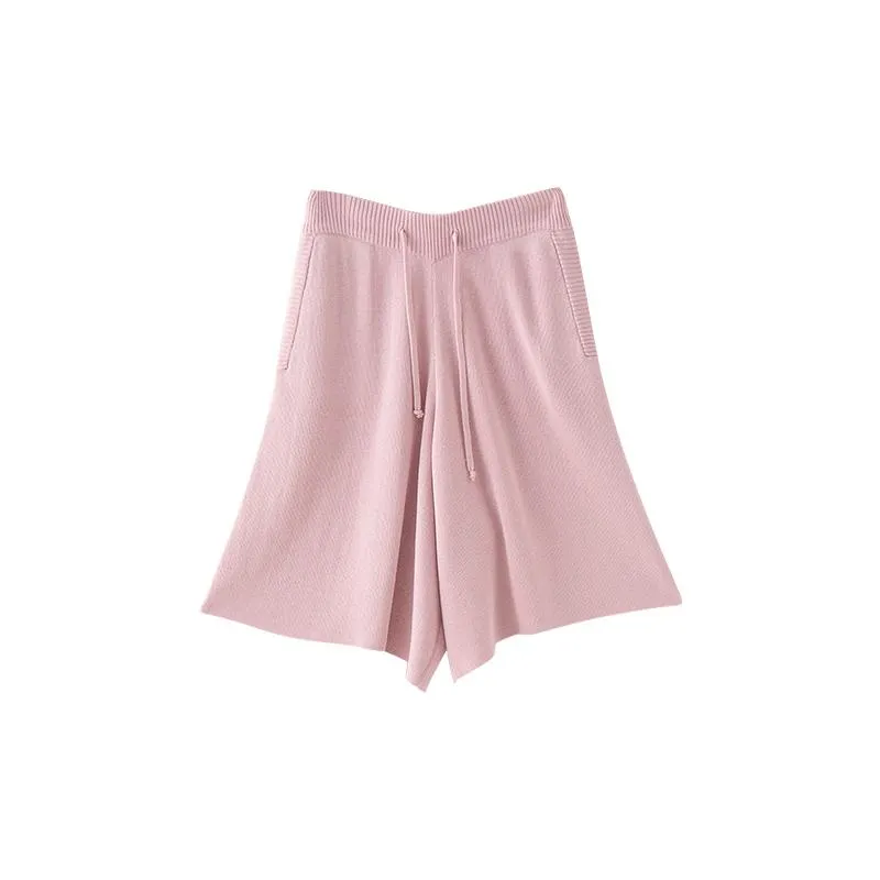 Comfy Pastel Aesthetic Elastic Waist Loose Shorts