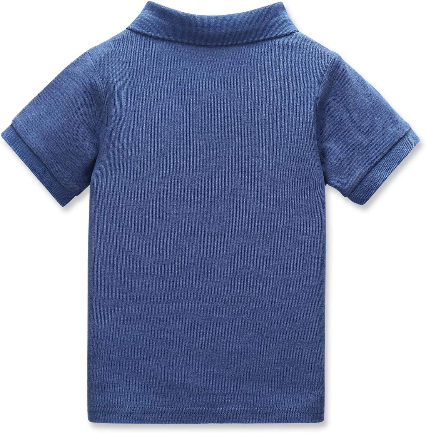CUNYI Boys' Cotton Pique Polo Shirts Uniform Short Sleeve Tops