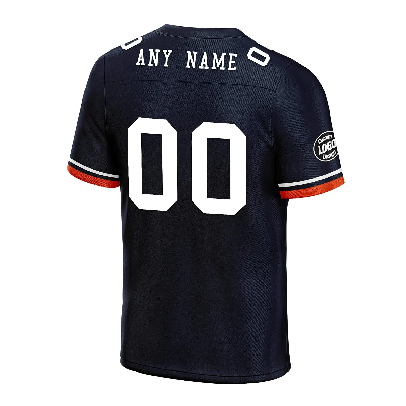 Custom Black Chicago Personalized Authentic Football Jersey FBJ02-D020263-7