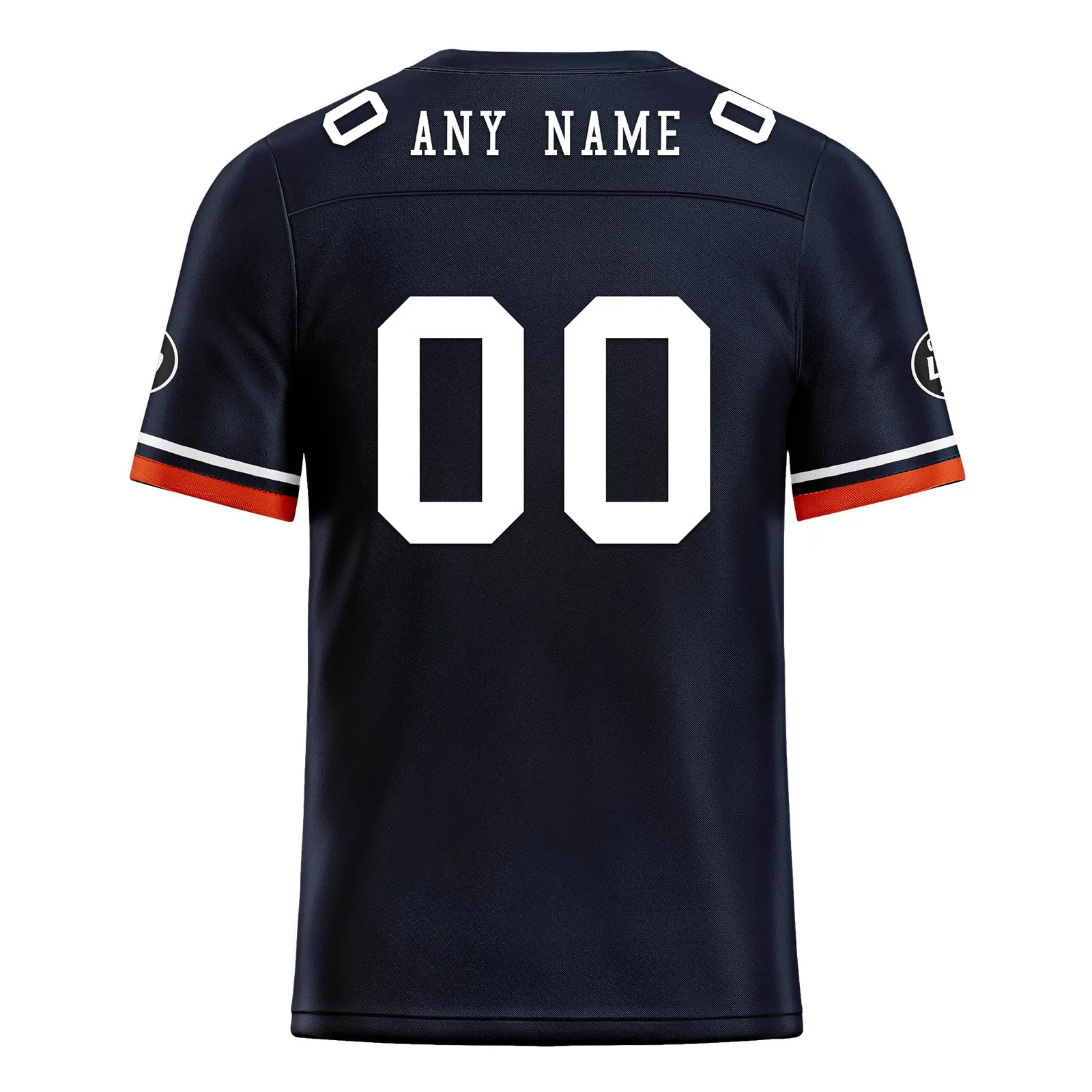 Custom Black Chicago Personalized Authentic Football Jersey FBJ02-D020263-7