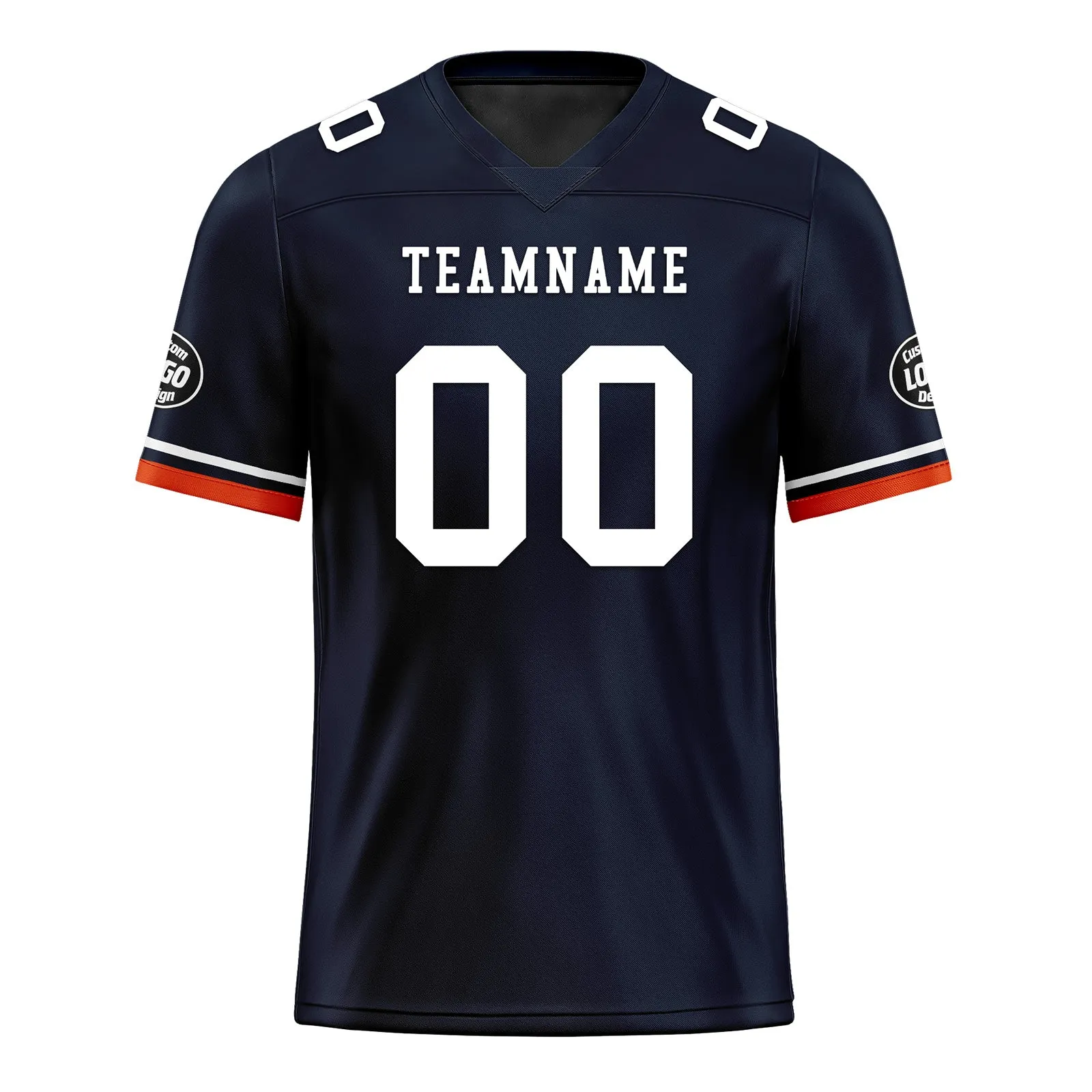 Custom Black Chicago Personalized Authentic Football Jersey FBJ02-D020263-7