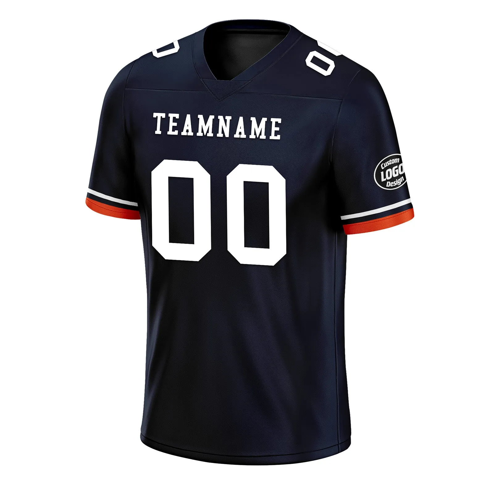 Custom Black Chicago Personalized Authentic Football Jersey FBJ02-D020263-7