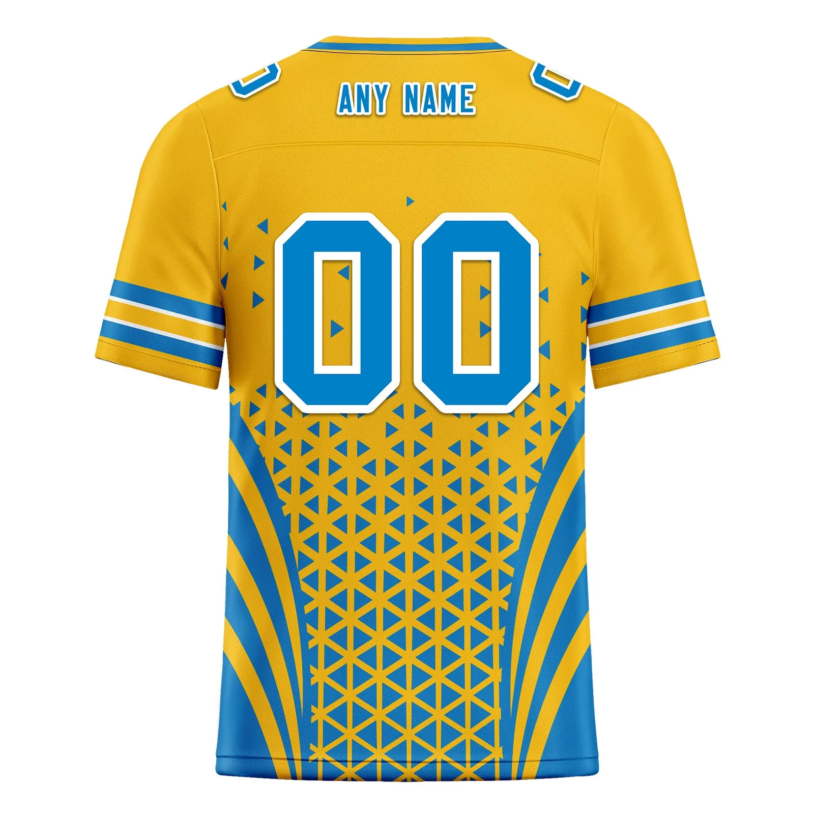 Custom Blue White California Personalized Authentic Football Jersey FBJ02-D023033-22