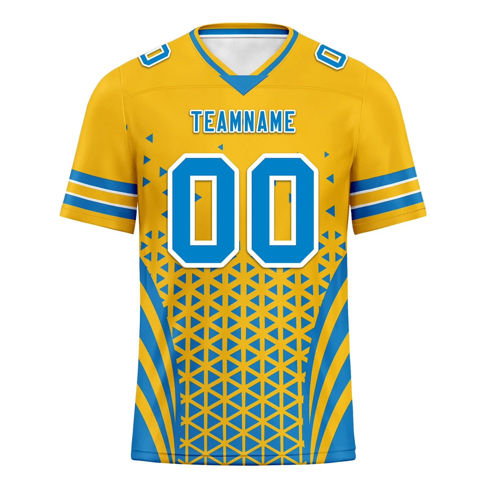 Custom Blue White California Personalized Authentic Football Jersey FBJ02-D023033-22