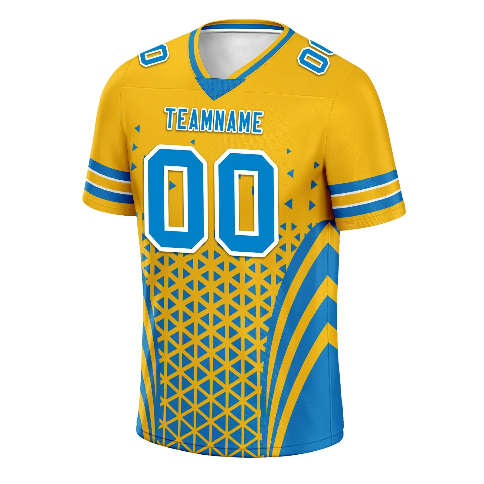Custom Blue White California Personalized Authentic Football Jersey FBJ02-D023033-22