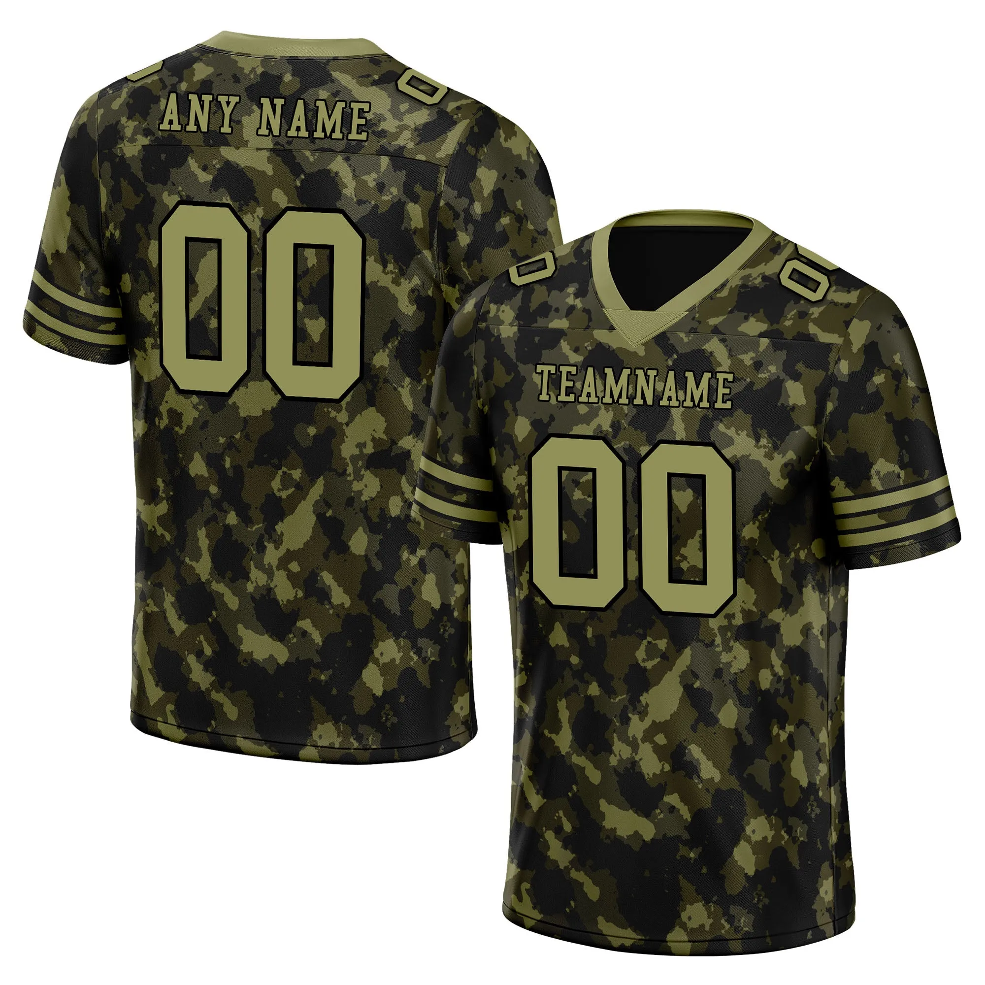 Custom Camo Personalized Authentic Football Jersey FBJ02-D06111