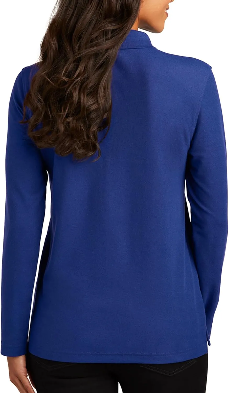 Custom Embroidered Long Sleeve Polo Shirt for Women Personalized Embroidery Text Name