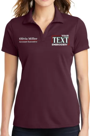 Custom Embroidered Polo Shirts for Women Personalized Embroidery Add Your Text Name
