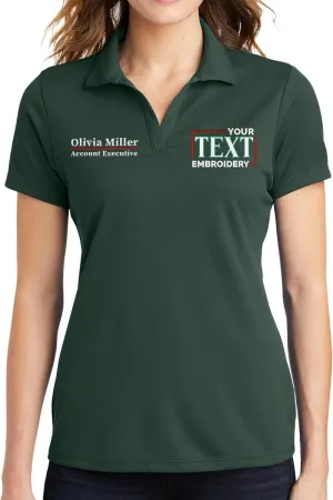 Custom Embroidered Polo Shirts for Women Personalized Embroidery Add Your Text Name