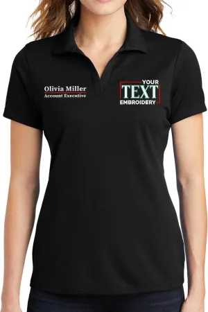 Custom Embroidered Polo Shirts for Women Personalized Embroidery Add Your Text Name