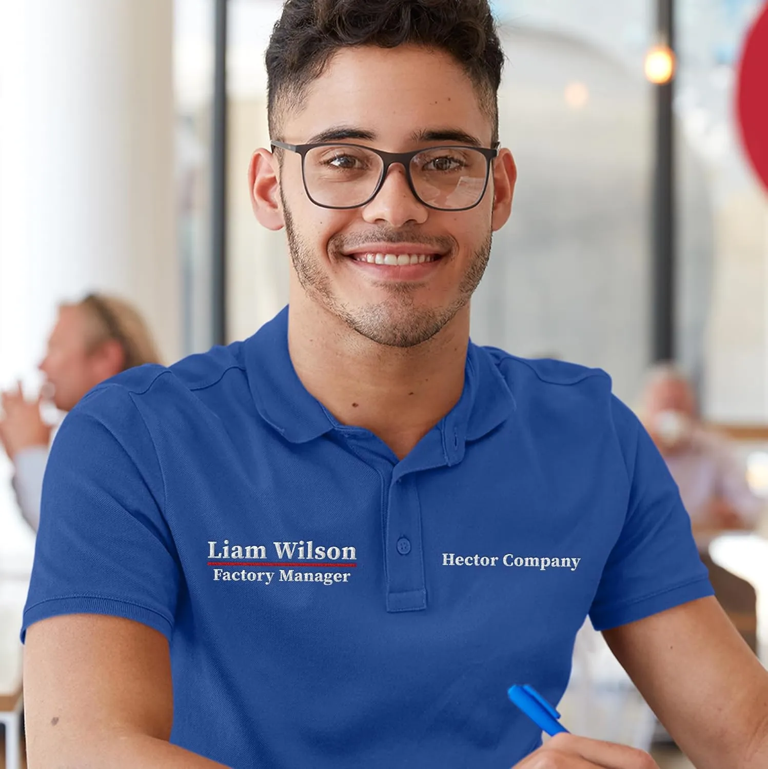 Custom Polo Shirt for Men Personalized Embroidered Short Sleeve Polo Golf Shirt Add Your Text Name
