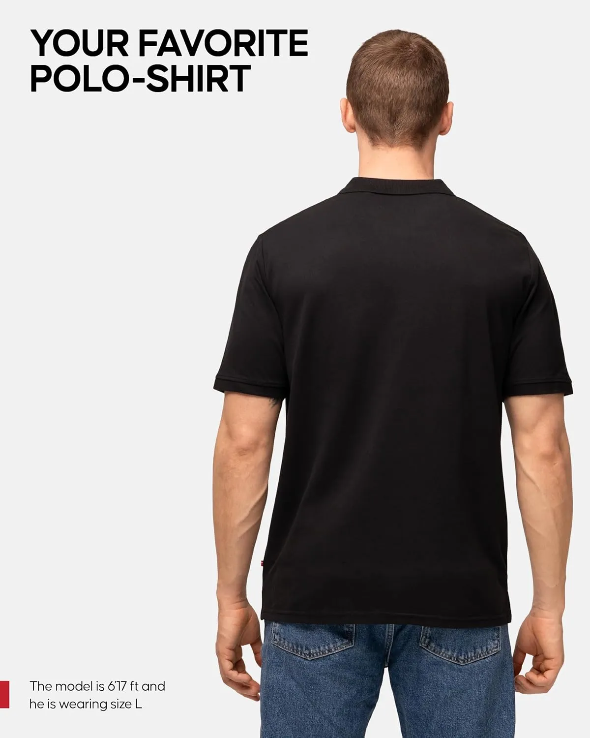 DANISH ENDURANCE Men's Polo Shirt, Organic Cotton, Short Sleeve, Classic, Golf, 1 and 2 Pack