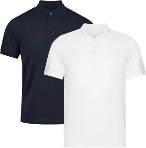 DANISH ENDURANCE Men's Polo Shirt, Organic Cotton, Short Sleeve, Classic, Golf, 1 and 2 Pack