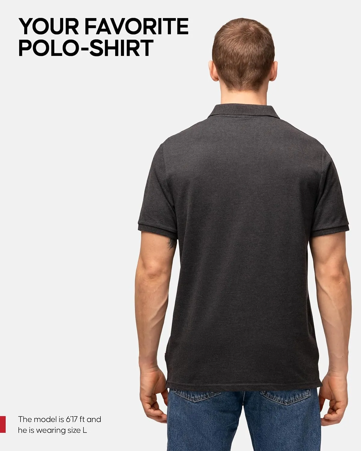 DANISH ENDURANCE Men's Polo Shirt, Organic Cotton, Short Sleeve, Classic, Golf, 1 and 2 Pack