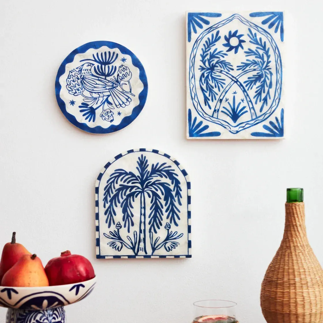 Del Sol Crossed Palm Wall Art