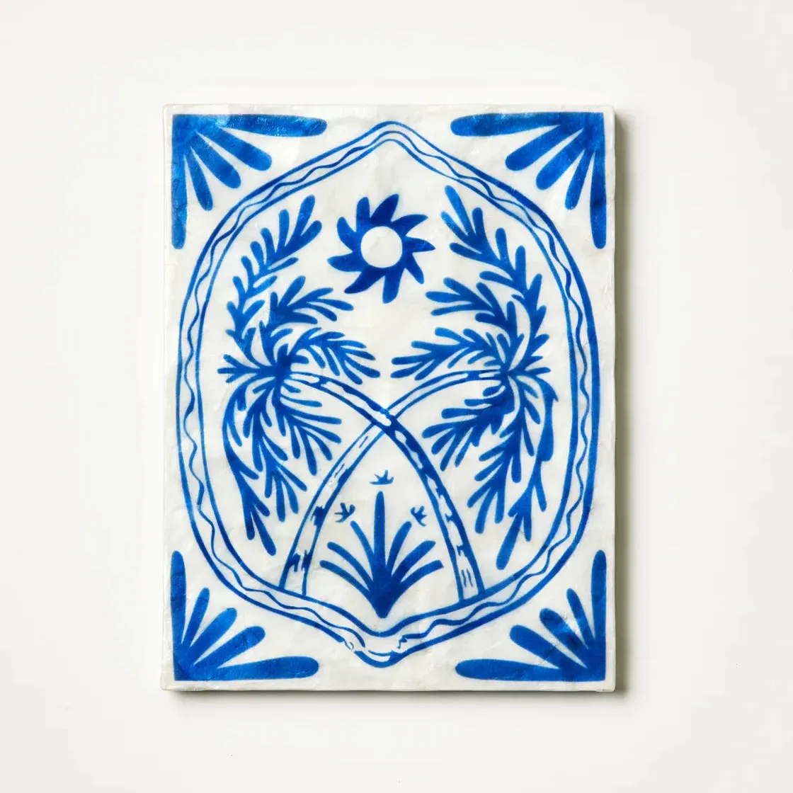 Del Sol Crossed Palm Wall Art