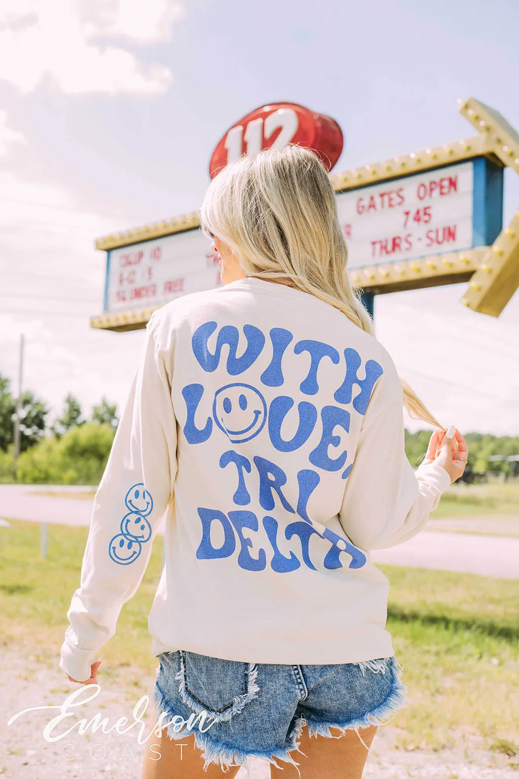 Delta Delta Delta PR With Love Long Sleeve Tee