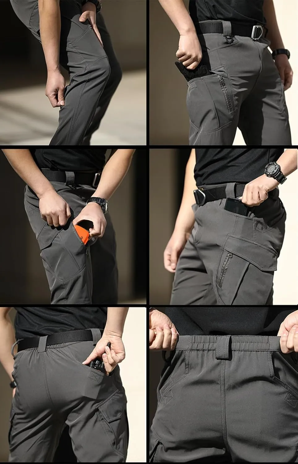 Flexcamo Tactical Waterproof Cargo Pants for Men
