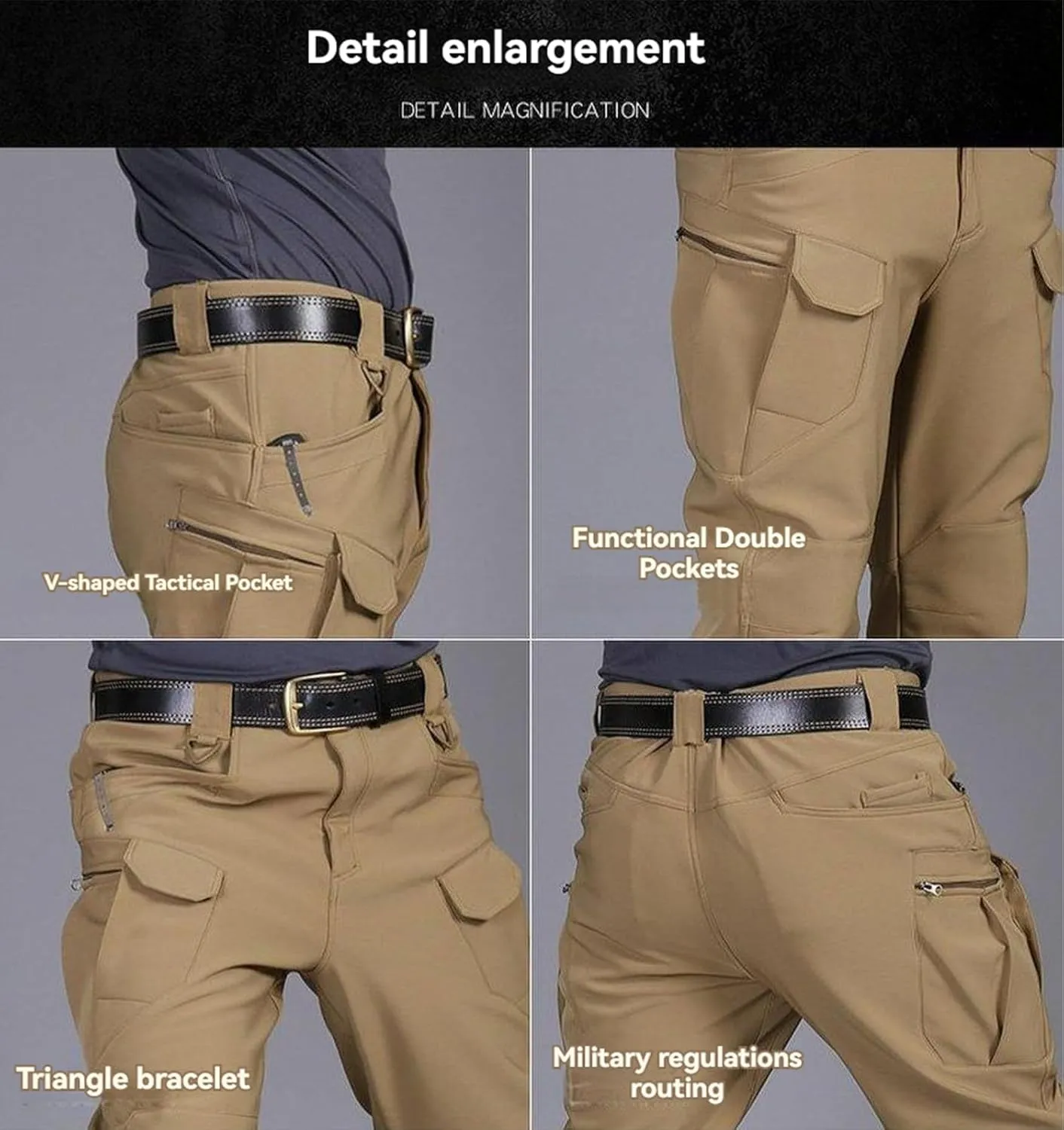 Flexcamo Tactical Waterproof Cargo Pants for Men