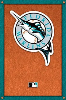 Florida Marlins Official Logo Poster - Costacos Sports