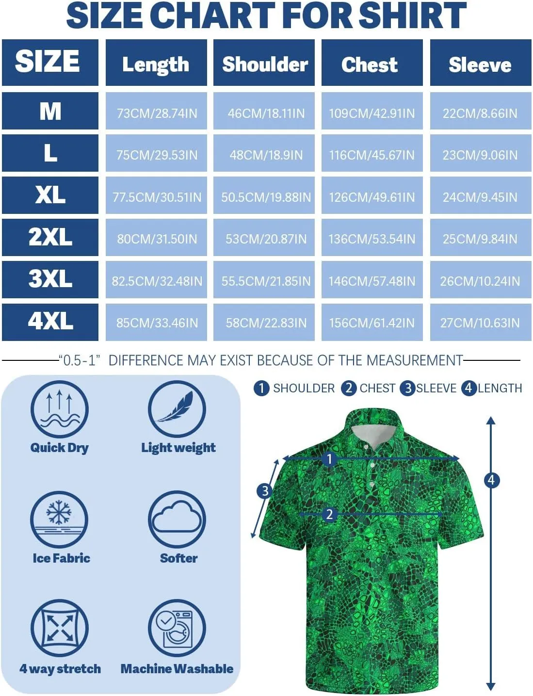 Golf Shirts for Men Short Sleeve Polo Shirt Performance Moisture Wicking Dry Fit Golf Polo Shirts