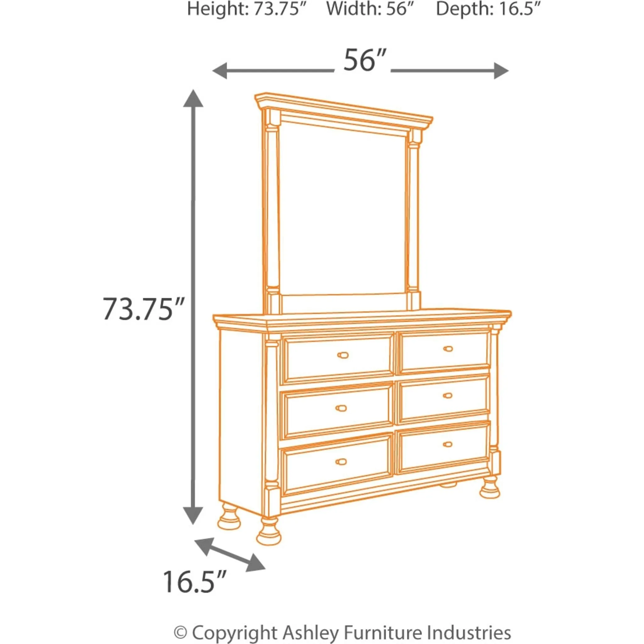 Kaslyn 5 Piece Full Bedroom