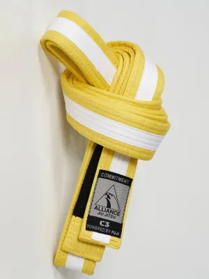 Kids FUJI x Alliance BJJ Belt Yellow/White