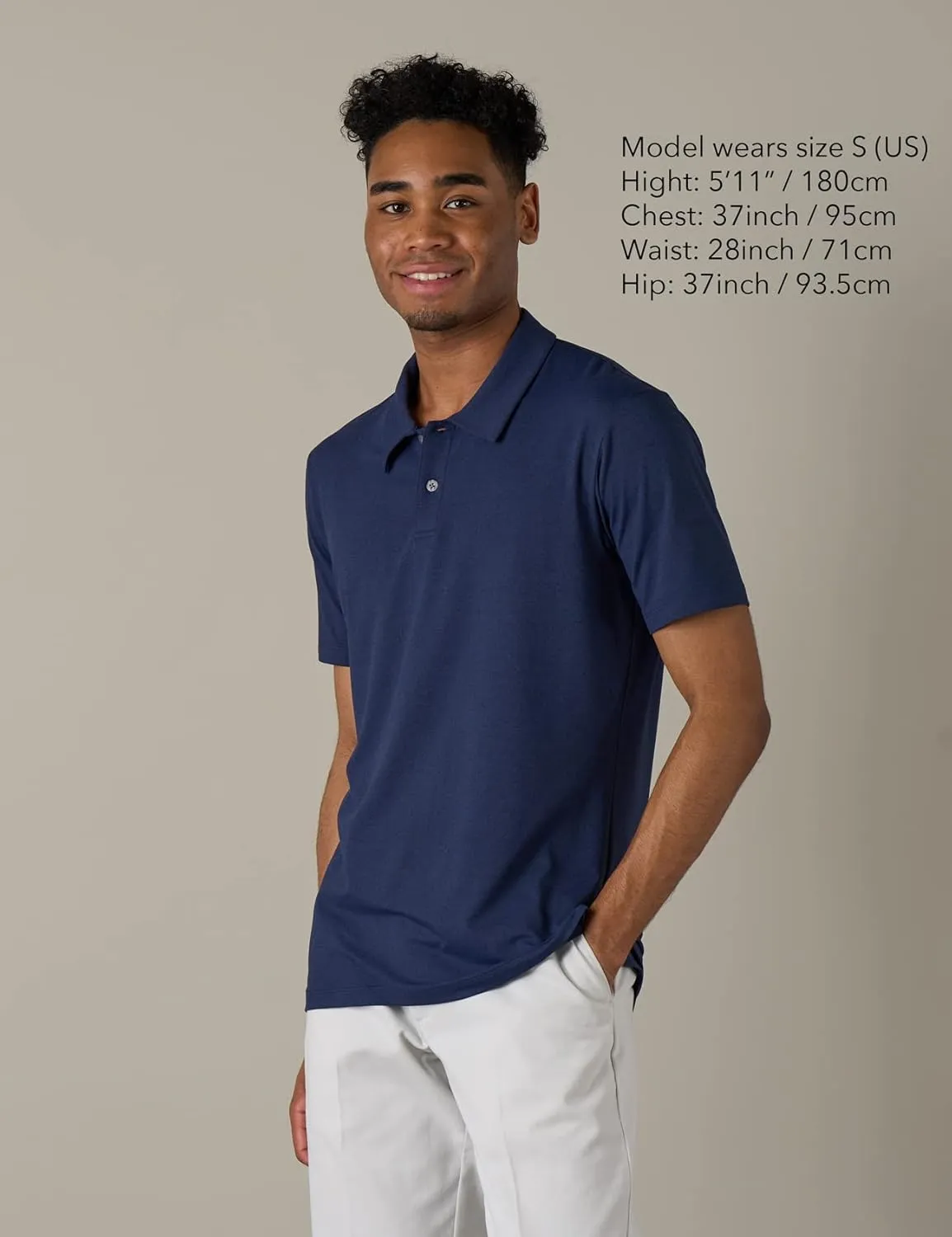 LAPASA Men's Polo Shirt Cotton Pique Classic & Active T-Shirt Short Sleeve Moisture Wicking Golf Tennis Lightweight M19/M131