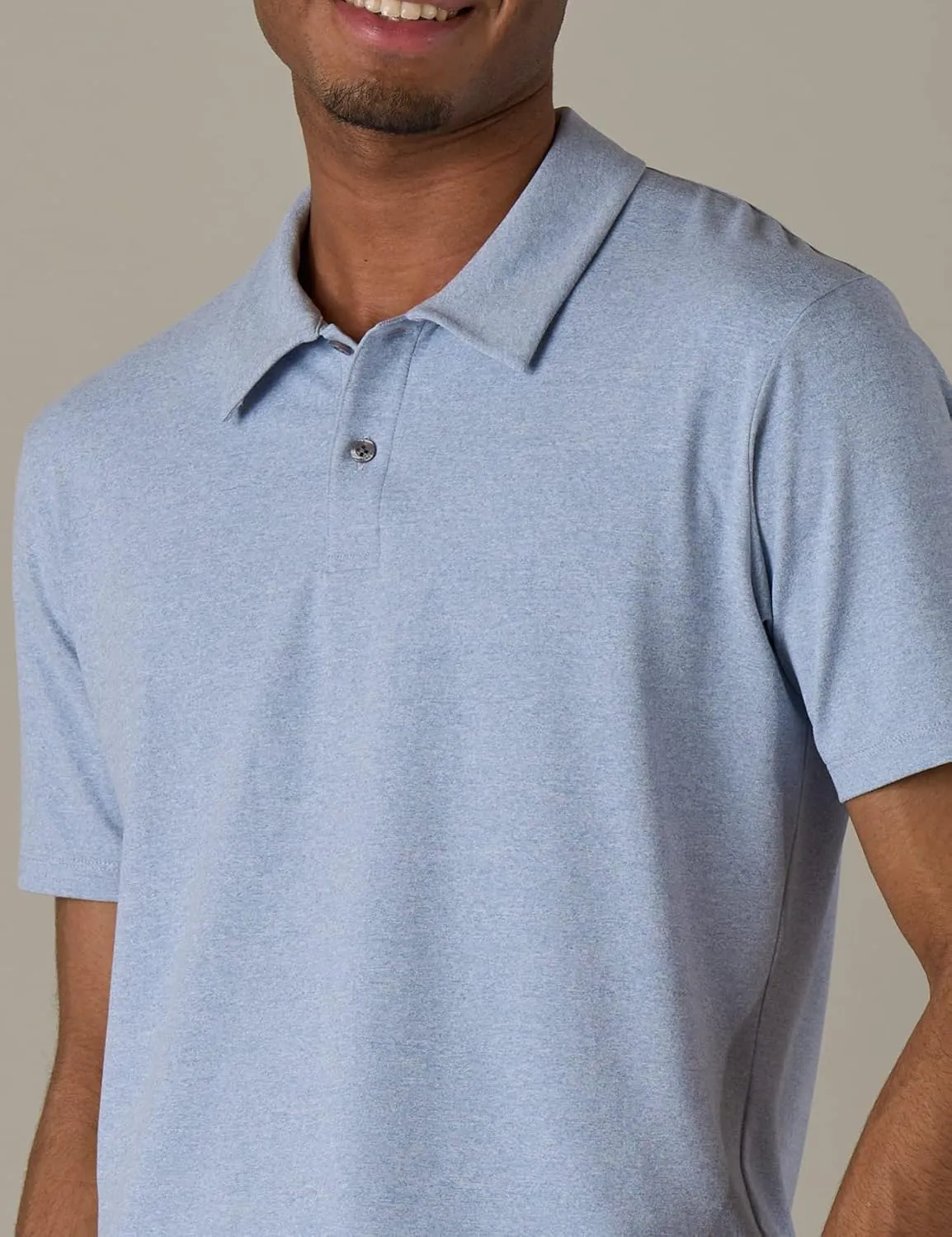 LAPASA Men's Polo Shirt Cotton Pique Classic & Active T-Shirt Short Sleeve Moisture Wicking Golf Tennis Lightweight M19/M131