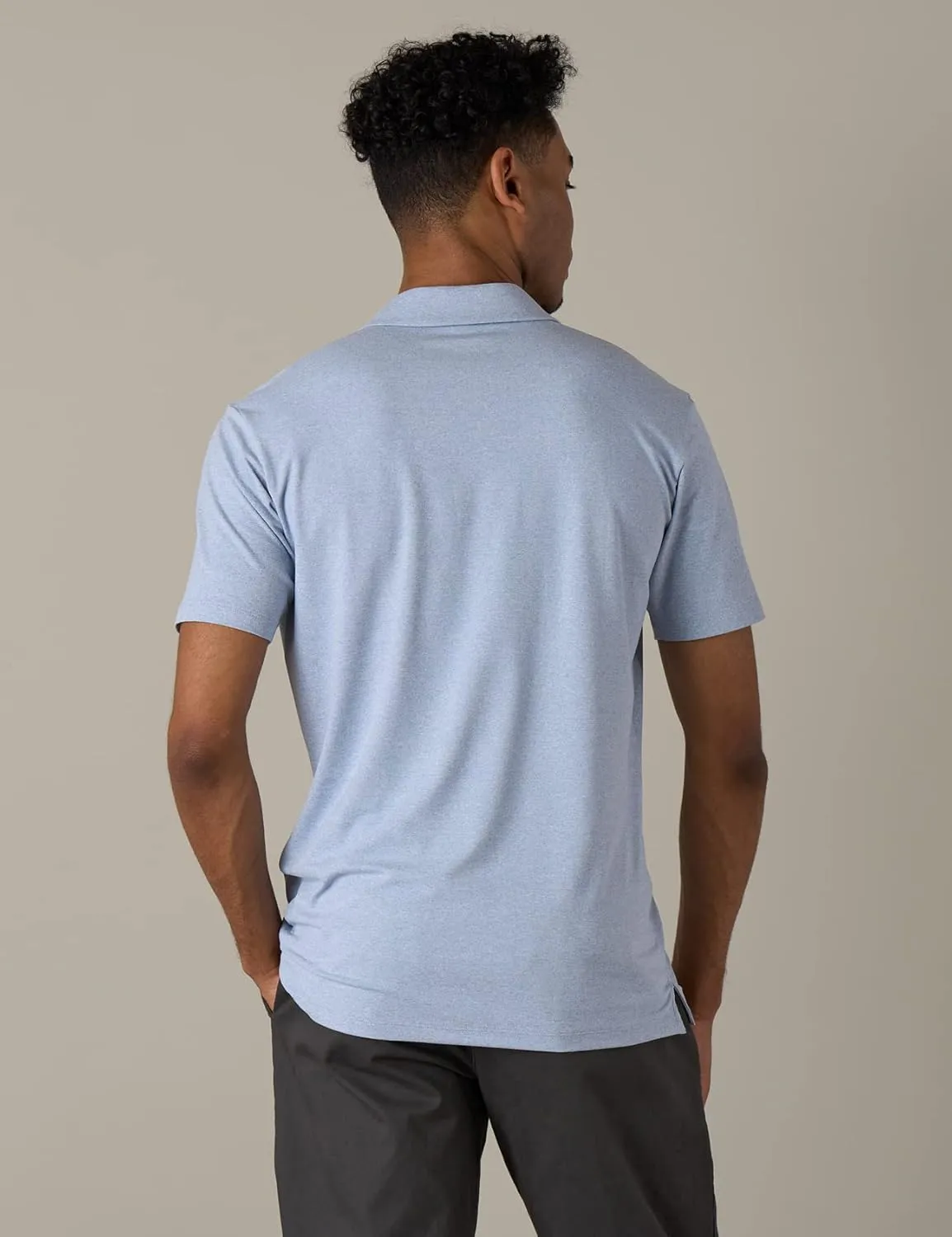 LAPASA Men's Polo Shirt Cotton Pique Classic & Active T-Shirt Short Sleeve Moisture Wicking Golf Tennis Lightweight M19/M131