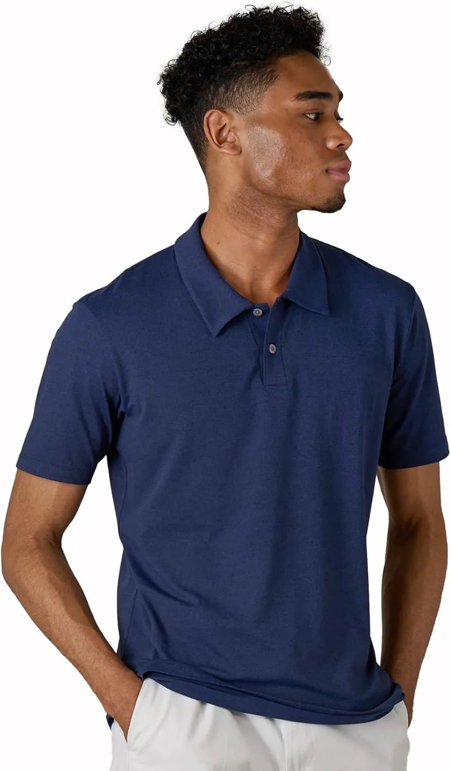LAPASA Men's Polo Shirt Cotton Pique Classic & Active T-Shirt Short Sleeve Moisture Wicking Golf Tennis Lightweight M19/M131
