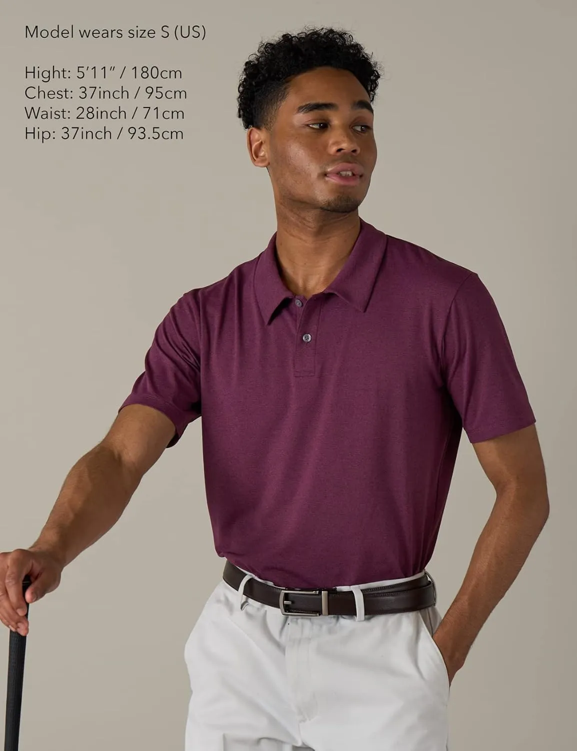 LAPASA Men's Polo Shirt Cotton Pique Classic & Active T-Shirt Short Sleeve Moisture Wicking Golf Tennis Lightweight M19/M131