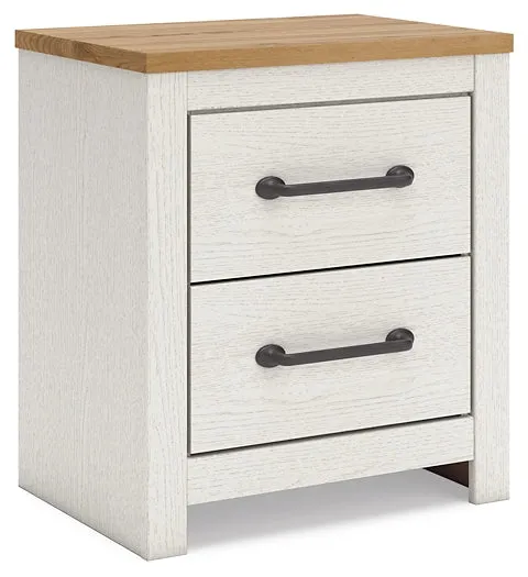 Linnocreek Queen Panel Bed with Mirrored Dresser, Chest and Nightstand